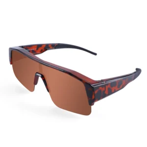 Polarized UV400 PC Half Frame Sunglasses Big Vision Prescription Eyeglasses for Unisex Square Style Logo Fishing Driving