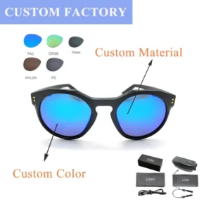 Polarized UV400 Sun Glasses Comfortable Light Weight TR90 Frame Fishing Sunglasses Glass Lens for Women Men