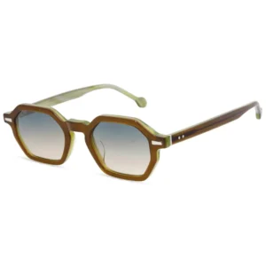 Polygonal Small Frame Acetate Fashionable Ins Sunglasses, Personalized Men and Women Beach Vacation Sunglasses