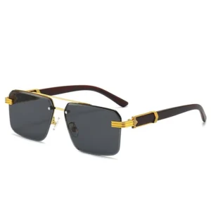 Popular Design Half Frame Sunshade Sunglasses Fashion Square Frame Outdoors Sun Eyewear
