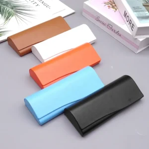 Portable Eyewear Cases, Custom-made Hard Shell Eyewear Cases, Leather and Metal Printed Logo Cases