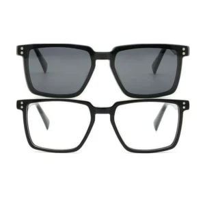 Premium Acetate Full Rim Square Frame Fashion Sunglasses Comfortable Polarized Lenses Unisex Women’s Box Packaging