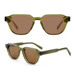 Premium Acetate Sunglasses Unisex Unique Design Flattering Face Shape