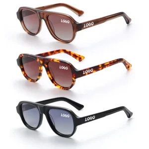 Premium Sunglasses With My Logo Luxury Uv400 Sunglasses Acetate Glasses Luxury Round Sunglasses