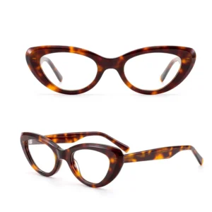 Premium cat Eye Cute Acetate Optical Glasses Casual Trendy Thick Durable Acetate Optical Glasses Lightweight Wear