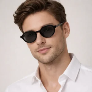 Private Label Retro Designer UV400 Polarized Men’s Sunglasses Fashion Vintage Oval Women Custom Shades Sunglasses Manufacturer
