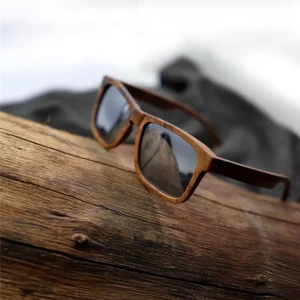 Private Label Wooden Black Walnut Bamboo Glasses Polarized Sunglasses
