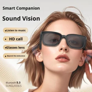 Private Model Polarized Smart Glasses Sunglasses Black Plastic Frame 140mAh Battery Bluetooth Translation Calls Listening