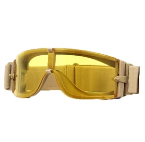 Professional Safety Sports Sunglasses UV400 Lenses Aluminum Wind Fog Dust Proof for Outdoor Use