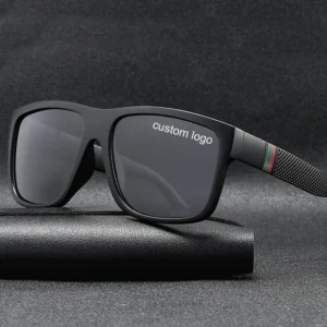 Promotional Light Weight Classic Design Fishing Driving TAC Polarized Sunglasses Men Black Shade Custom logo