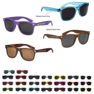 Promotional Sunglasses with Custom Branded Women’s Sunglasses CE UV400 Certified Silk Screen Printed for Party Gifts