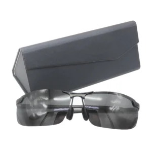 Pu Leather Foldable Hard Optical Frame Sunglasses Spectacle Case Folding Glasses Box