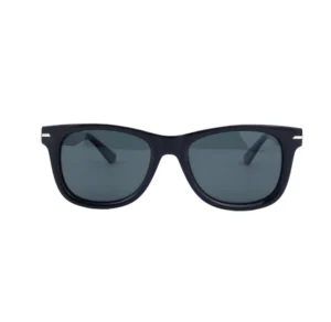 Punk Style Sunglasses for Unisex with Black Frame & Grey Lenses UV400 Protection