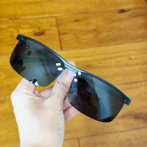 RD MS2336 Shades Sun Glasses Metal Frame Square Simple Design Semi-rimless Sunglasses for Men Daily Wear