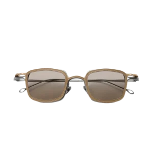 RG2004 Women’s Sunglasses Pure Titanium Classic Square Frame Glasses Double layer Metal Foldable TAC Lenses for Daily