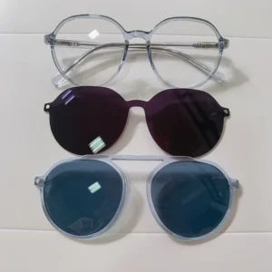 Random Selection Clip-on Sunglasses Frame Metal Eyeglasses Frames with Magnetic Clip-on Sunglasses for Women