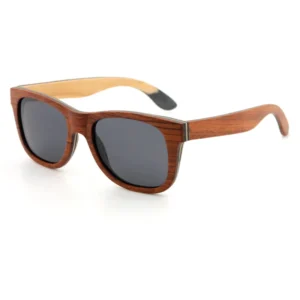 Real Wood Construction for Comfortable Sun Protection UV 400 Polarized Custom Logo Sunglasses