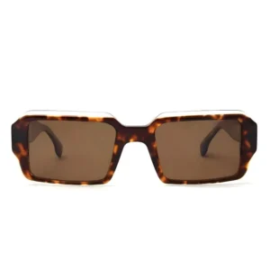 Rectangle Acetate Fashion Polarized Sunglasses with UV400 Protection High Quality Full Rim Light Weight Comfortable Frames
