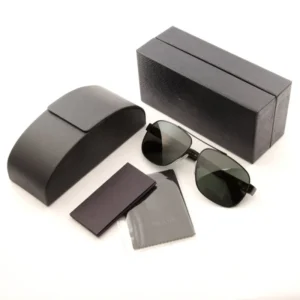 Rectangle Hard Custom Logo Square Metal Optical Eyewear Packaging Glasses Box Sunglasses Eyeglasses Case