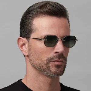 Rectangle Lens Shades Custom Logo Metal Frame Retro Vintage Square High Quality Sunglasses for Men and Women