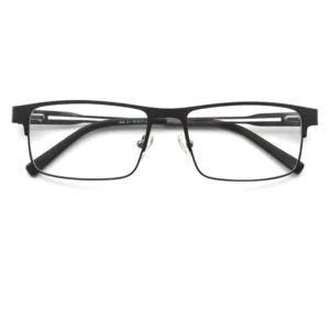 Rectangle Shape Stainless Steel Metal Clip on Frames Men Style