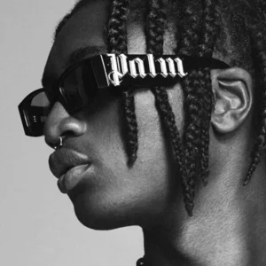Rectangle logo Custom Black Sunglasses Luxury Fashion Small Square Frame Shades Glasses Women Men
