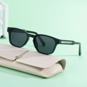 Retro Designer Custom Logo PC Frame Rectangle UV400 Protection Shades Sunglasses for Women Men Unisex
