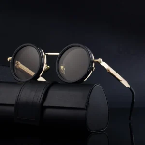 Retro Designer Custom Logo Round Adjustable Polarized Driving UV400 Shades Sunglasses for Men