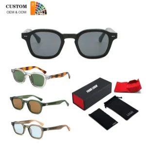 Retro Designer Sunglasses Custom logo Sunglasses High Quality New Fashion Uv400 PC Sunglasses for Men and Women