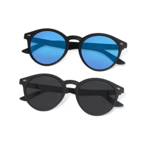 Retro Eyeglass PC TR90 Glasses Frames Unisex Polarized Sunglasses Small Round Sun Glasses for Man and Women
