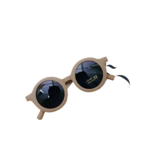 Retro Frosted Round Frame Children’s Sunglasses Cute Lightweight Kids Sunglasses Boys Girls Baby Sunglasses
