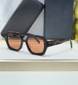 Retro Luxury Double Bridge Sunglasses Square Glasses Uv 400 Sunglasses Mens Fashion Acetate Sunglasses