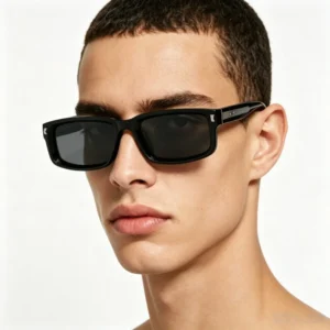 Retro Narrow Rectangle Sunglasses Men Women Y2K Trendy Small Frame Sun Glasses Streetwear Shades UV Protection Eyewear stock
