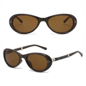 Retro Oval Folding Women Fashion Sunglasses
