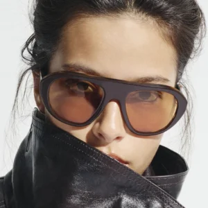 Retro Oversized Round Sunglasses for Women Men, CR39 UV400 Lenses, Custom Acetate Polarized Frame