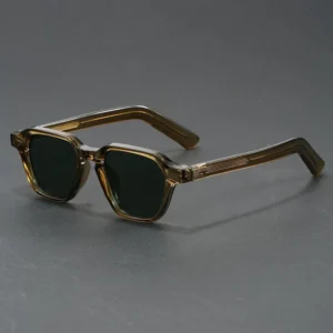 Retro PC Square Frame Driving UV400 Protective Sunglasses for Men