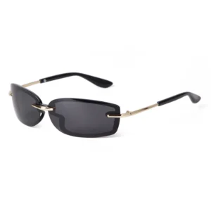 Retro Personality Rimless Sunglasses Outdoor Cycling Y2K Sun Glasses Trendy Metal Vintage UV400 Shades