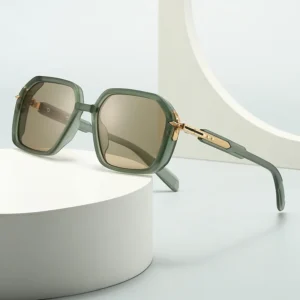 Retro Pilot Sunglasses Women Outdoor Driving UV400 Metal Decoration Fashion Double Beam Cat Eye Frame Designer Sunglasses Men