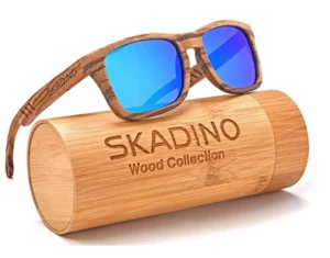 Retro Plastic Wood Polarized Sunglasses for Unisex Women Men Kids