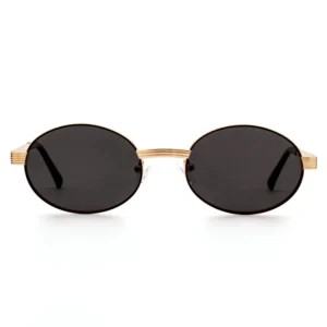 Retro Polarized Sunglasses UV400 Protection Oval Shape Full Rim Metal Frames TAC Anti Lens Comfortable JB5M12006