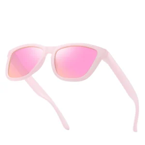 Retro Polarized Sunglasses for Women Square Plastic Frame Sun Shades
