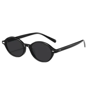 Retro Premium Luxury Sunglasses High Quality Sunglasses Oval Acetate Sunglasses Logo