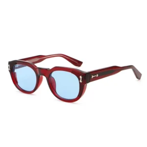 Retro Round Frame Unisex Sunglasses UV400 Protection Comfortable Lightweight