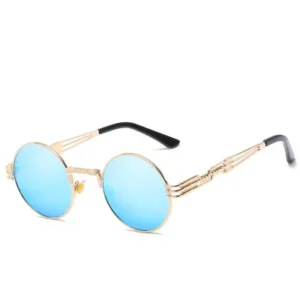Retro Round Steampunk Sunglasses Unisex UV400 Custom Logo BM7768