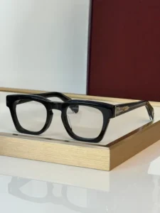 Retro Square Fashion Design Large Frame Sunglasses Acetate Thick Rectangular Prescription Optical Eyeglass Frame