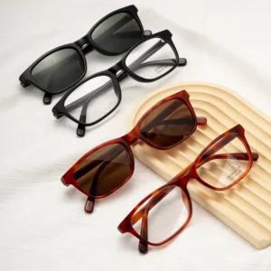 Retro Square Shades Men Women Sun Glasses Acetate Frame UV400 Polarized Sunglasses