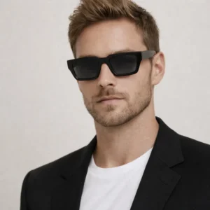 Retro Square Sunglasses Polarized UV400 Fashion Designer Shades Sun Glasses Unisex PC Frame Trendy Eyewear