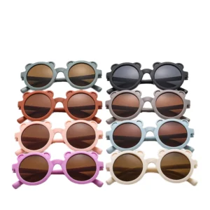 Retro Style Anti UV Sunglasses for Kids Trendy Cartoon Design Baby Sunglasses with UV400 Lenses