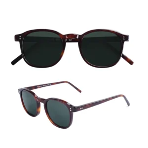 Retro Tortoise Acetate Full Rim Lightweight Sunglasses Eyewear Frames for Custom Outdoor Driving Optical Shops