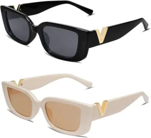 Retro Trendy Y2K Women’s Sunglasses Small Frame Elliptical Jelly Shades Classical Vintage Square White Pink PC
